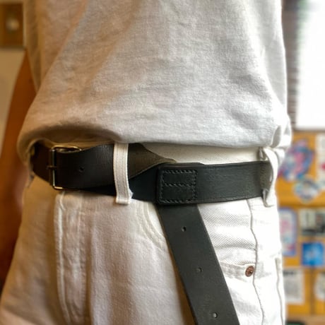 [USED]  40's ITALY ARMY レザーベルト