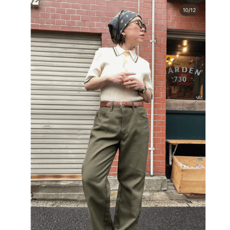 [USED] アメアパ CANVAS × レザー ベルト W28~30