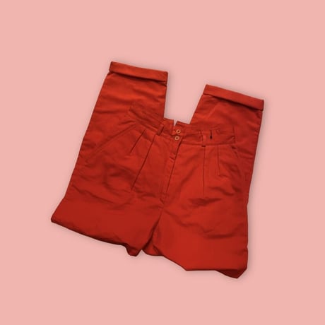 [USED] VINTAGE TUCK PANTS🍅あか