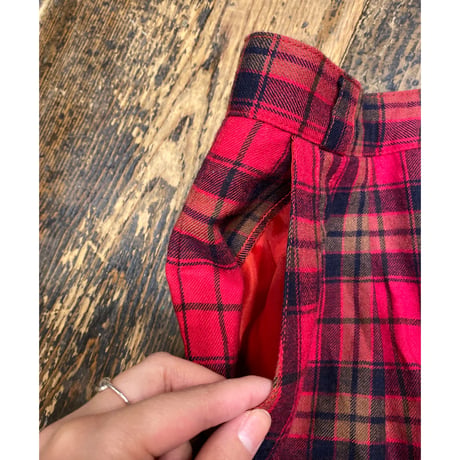 [USED] チェック柄ハイウェストPANTS♡