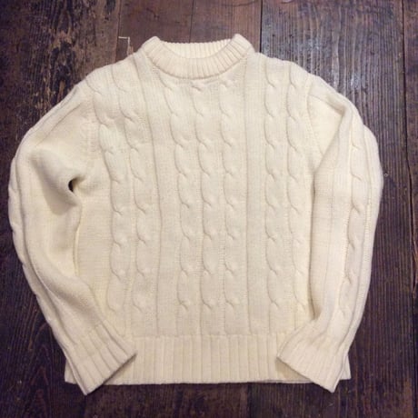 [USED] vintage Sears ケーブル編みアクリルニット