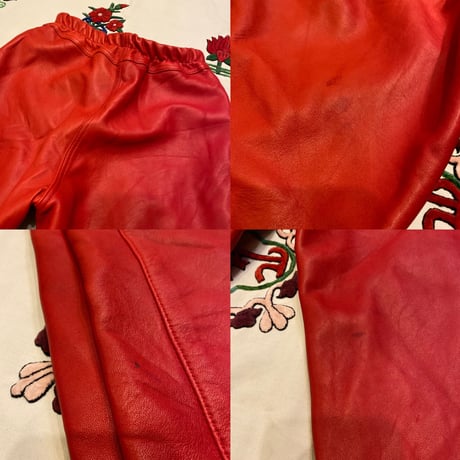 [USED] 真っ赤なEURO  LEATHER PANTS♡