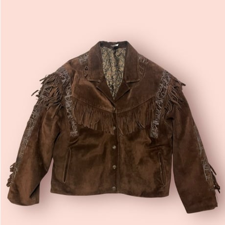 [USED] vintageフリンジ SUEDE JKT