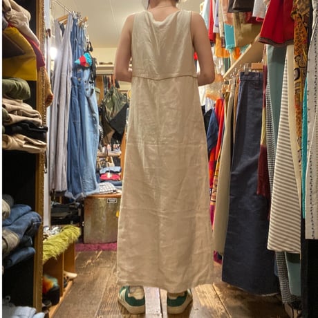 [USED]old GAP LINENワンピース