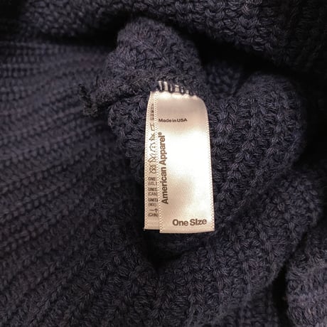 [USED] "American Apparel" NAVY ビーニー！