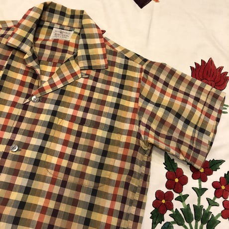 [USED] 60's vintage OPENカラー CHKシャツ