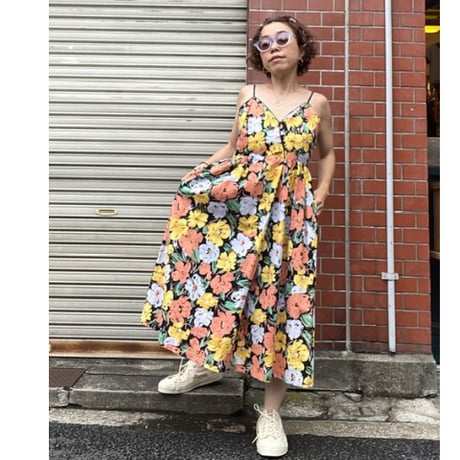 [USED] 花柄 キャミソールワンピース
