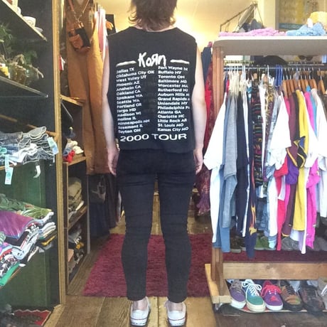 [USED] KOЯN カットオフ Tシャツ