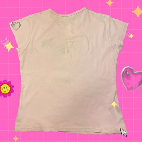[USED] pink French GAL　ANGEL ピチTee👼❤️