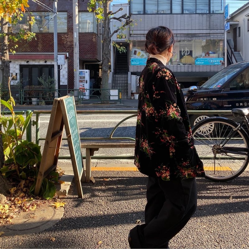 USED] 花柄 ベロアJACKET | garden730