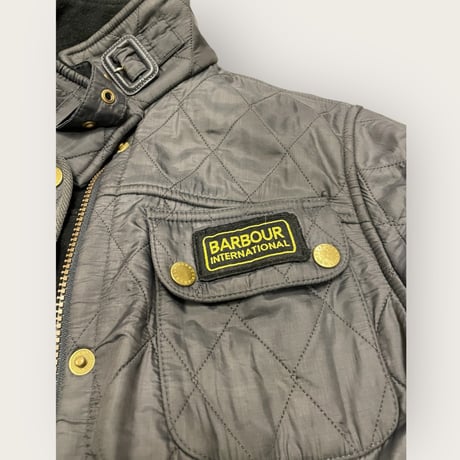 [USED]”Barbour" INTERNATIONAL QUILT” BLACK-12