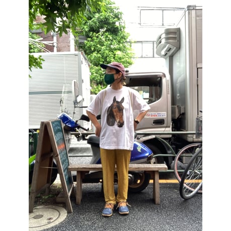 [USED] イケメン 馬プリントTee