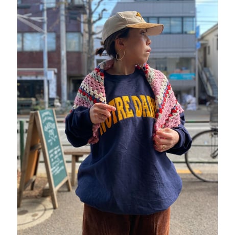 [USED]  鍵編みKNITの miniラグ