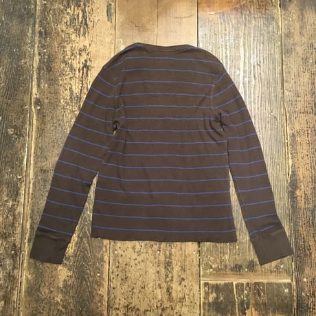 [USED] BROWN×BLUE ボーダーサーマル