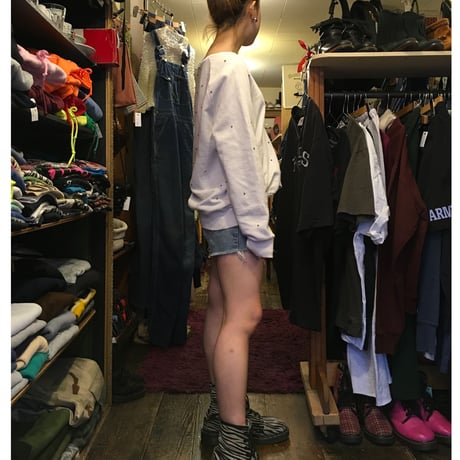 [USED] キラキラパーツのホワイトスエット