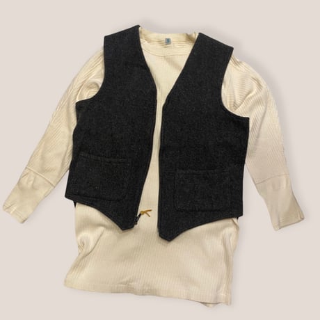 [USED] ZIP wool  vest