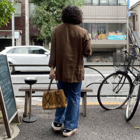 [USED]  パイソン Real Leather HAND BAG
