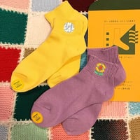 [MY LOADS ARE LIGHT] Ladys SOCKS "Clouds & Flower"