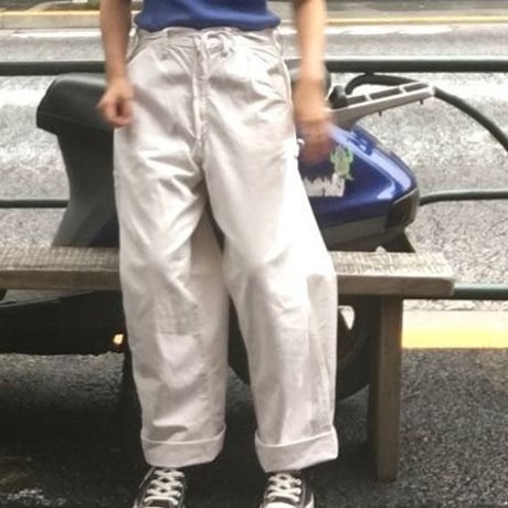 [USED] Vintage  COTTON ペインターパンツ WHITE