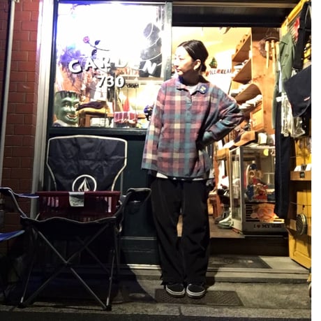 [USED] プルオーバー  ネル  made in USA.