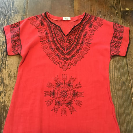 [USED] インド綿ワンピース