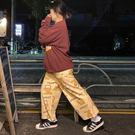[USED] ガーフィールド😼パジャマパンツ