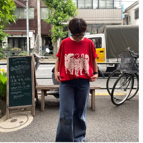 [USED]  猫プリントtee  🐈