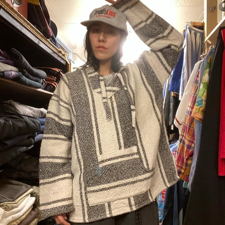 [USED] MEXICAN PARKA  WHT/GRY XL