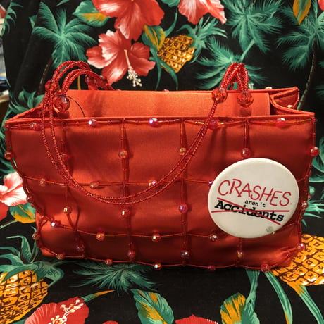 [USED] サテン×ビーズミニBAG❤️