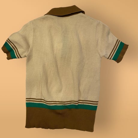 [USED] 半袖ニットポロシャツ