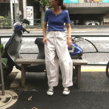 [USED] Vintage  COTTON ペインターパンツ WHITE
