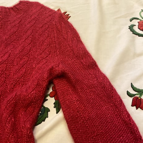 [USED] 真っ赤なモヘアKNIT❤️