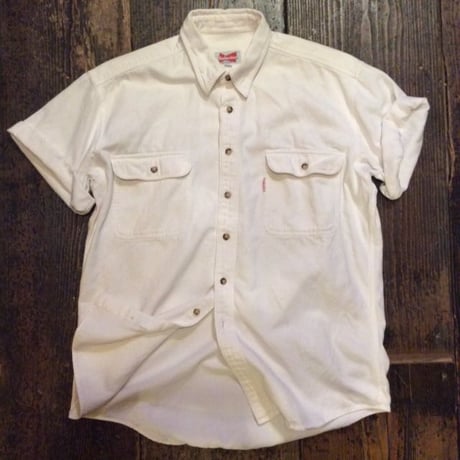 [USED] "BUD" WHITE DENIM SHIRTS