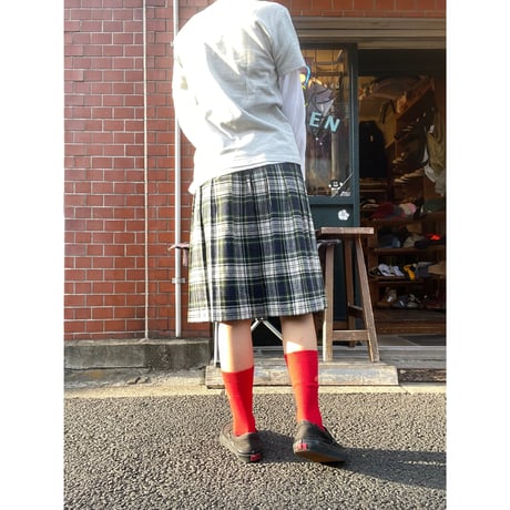 [USED]チェック巻きスカート