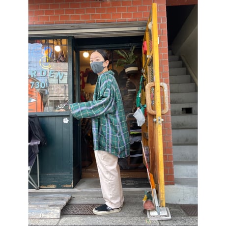 [USED] SILK チェックシャツ