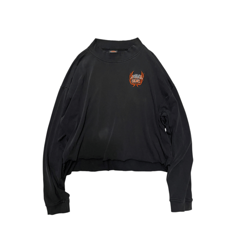 [USED] HARLEY DAVIDSON "BORO" モックネック L/S Tee