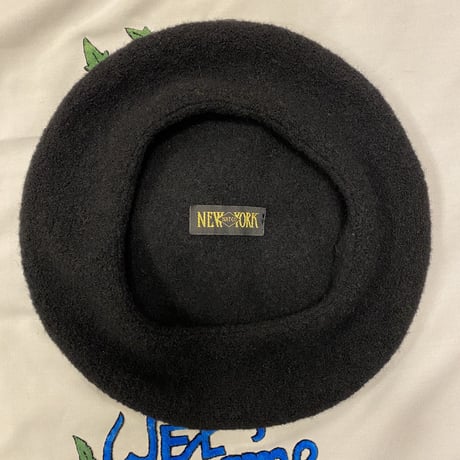 [USED] ふんわり柔らか 黒のベレー帽
