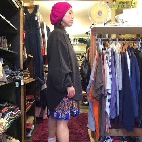 [USED] 80~90's Black  Cottonシャツ
