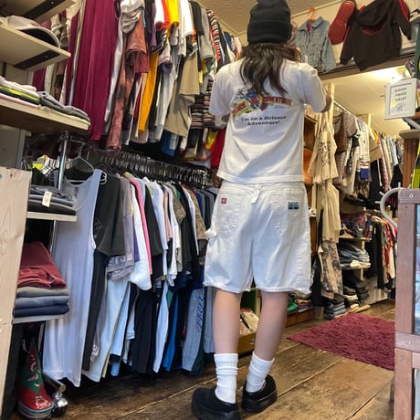 [USED] "Dickies"ホワイトハーフパンツ（W33）