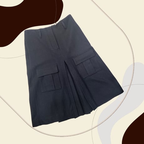 [USED] Laula 100%wool カーゴワイドパンツ