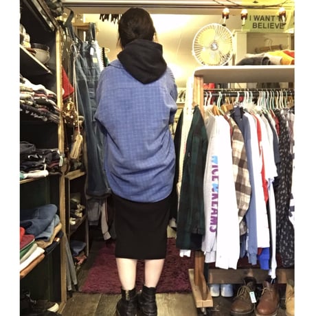 [USED] 渋ブルー!ネルシャツ