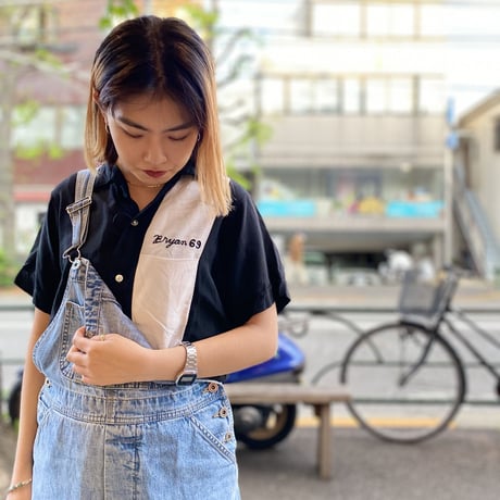 [USED] 60's vintage B/W  ボーリングシャツ