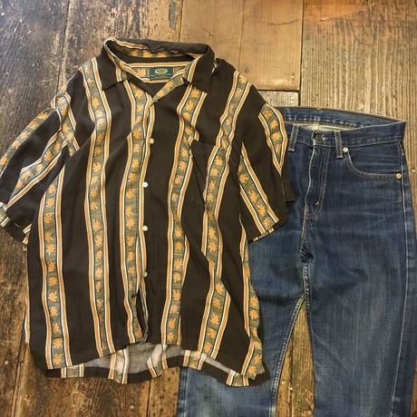 [USED] 渋柄レーヨンシャツ
