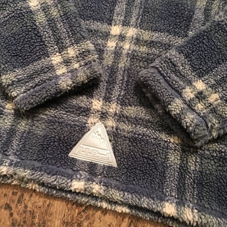[USED] L.L.Bean 優しいチェック柄のフリース KIDS XL