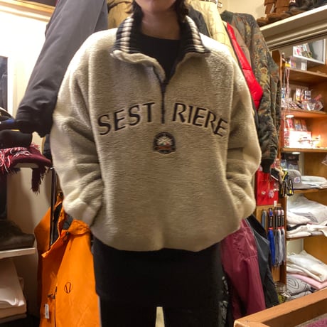 [USED]SESTRIERE ITARY 🇮🇹ハーフジップ ボアブルゾン
