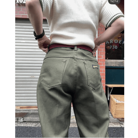 [USED] アメアパ CANVAS × レザー ベルト W28~30