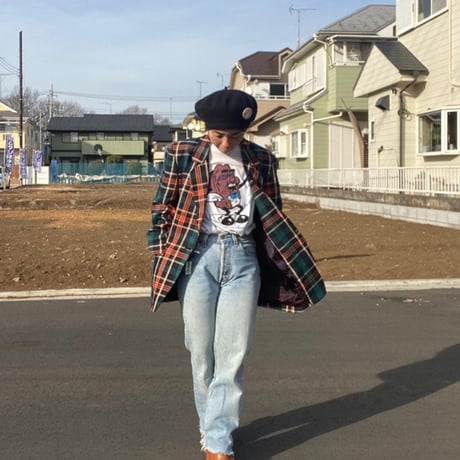 [USED] タータンチェック テーラードJACKET