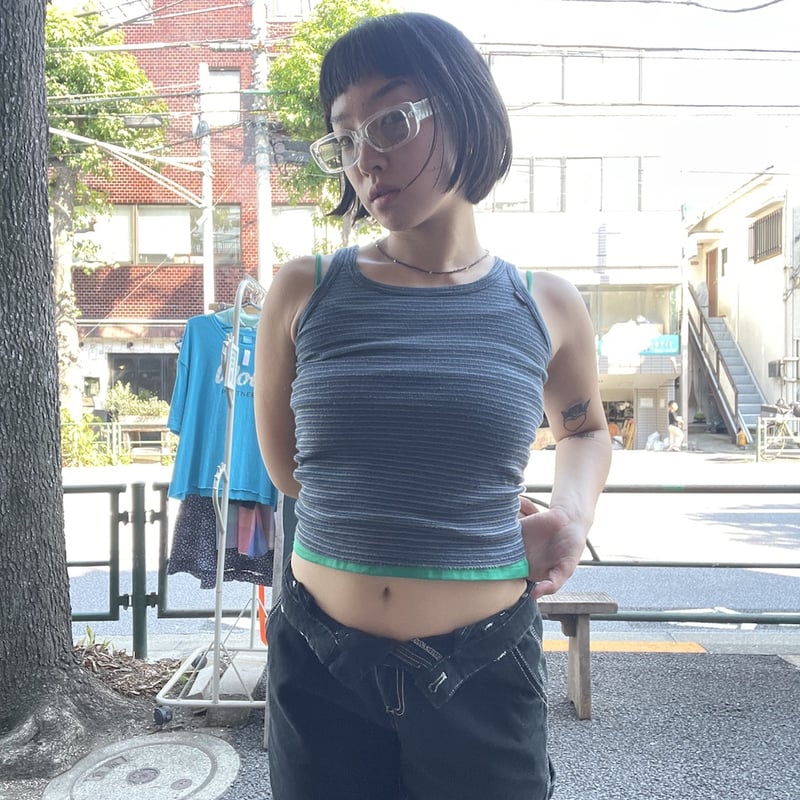 USED]良い配色〜💚ボーダータンクトップ | garden730
