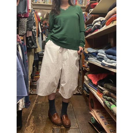 [USED] Vネックニットセーター　green💚