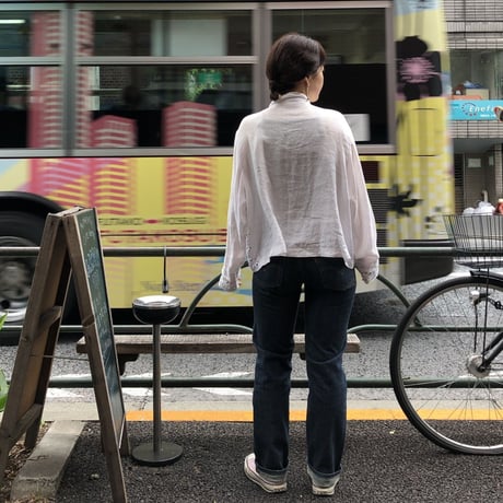 [USED] 白リネンシャツ